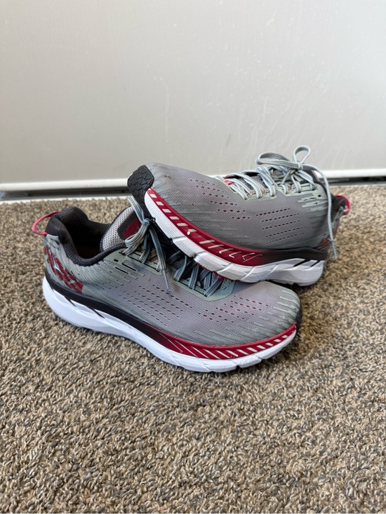 Hoka Other - Hoka clifton 5 size 11 Grey and Red Men's Running Shoes